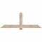 Ekena Millwork Eugene Smooth Timber Gable Bracket, Douglas Fir, 72"W x 27"H x 1 1/2"D x 5 1/2"F, 9/12 Pitch GBW072X27X0206EUG00SDF - alternate 1